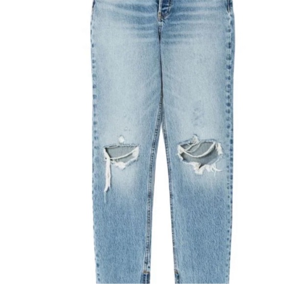 NWT NEW! RE/DONE Super High Drainpipe Destroy Wrecking Blue Jeans - Picture 3 of 15